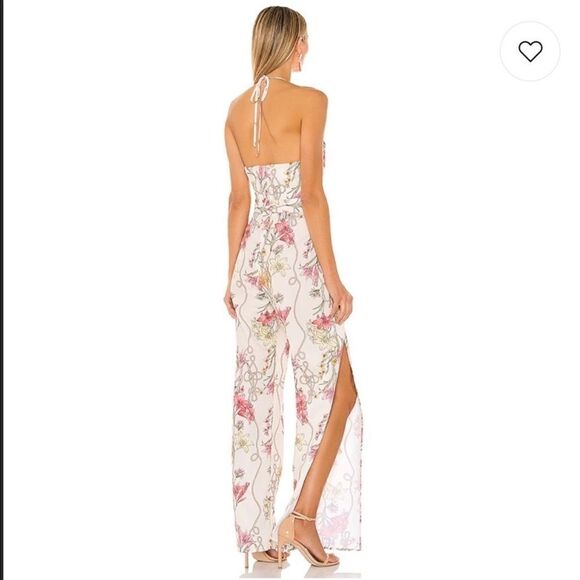 NWT KATIE MAY NEVER CROSS FLORAL HALTER JUMPSUIT XL - Picture 4 of 10